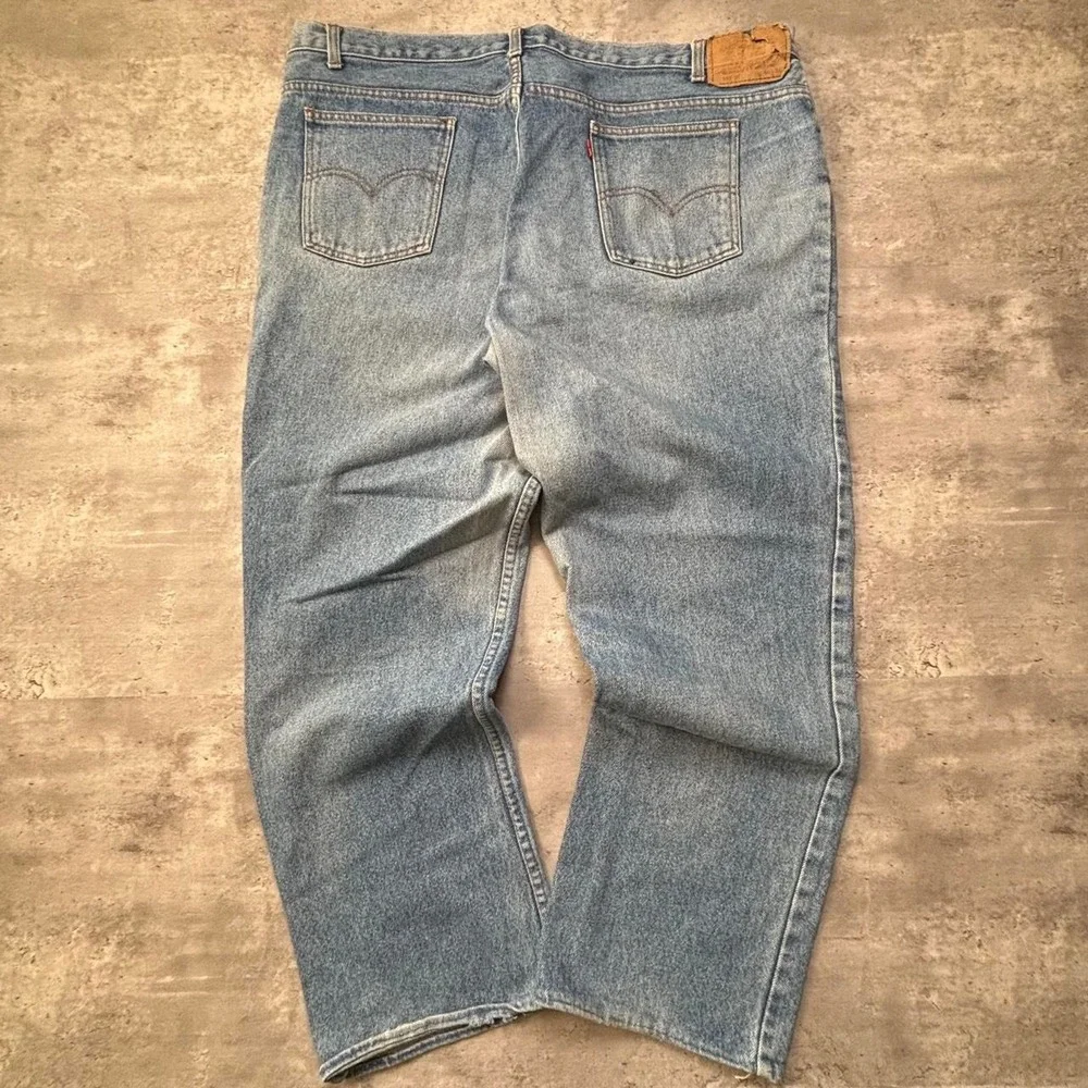 Levi's 643 Jeans Mens 40x30 Light Wash Vintage 80s Orange Tab Denim